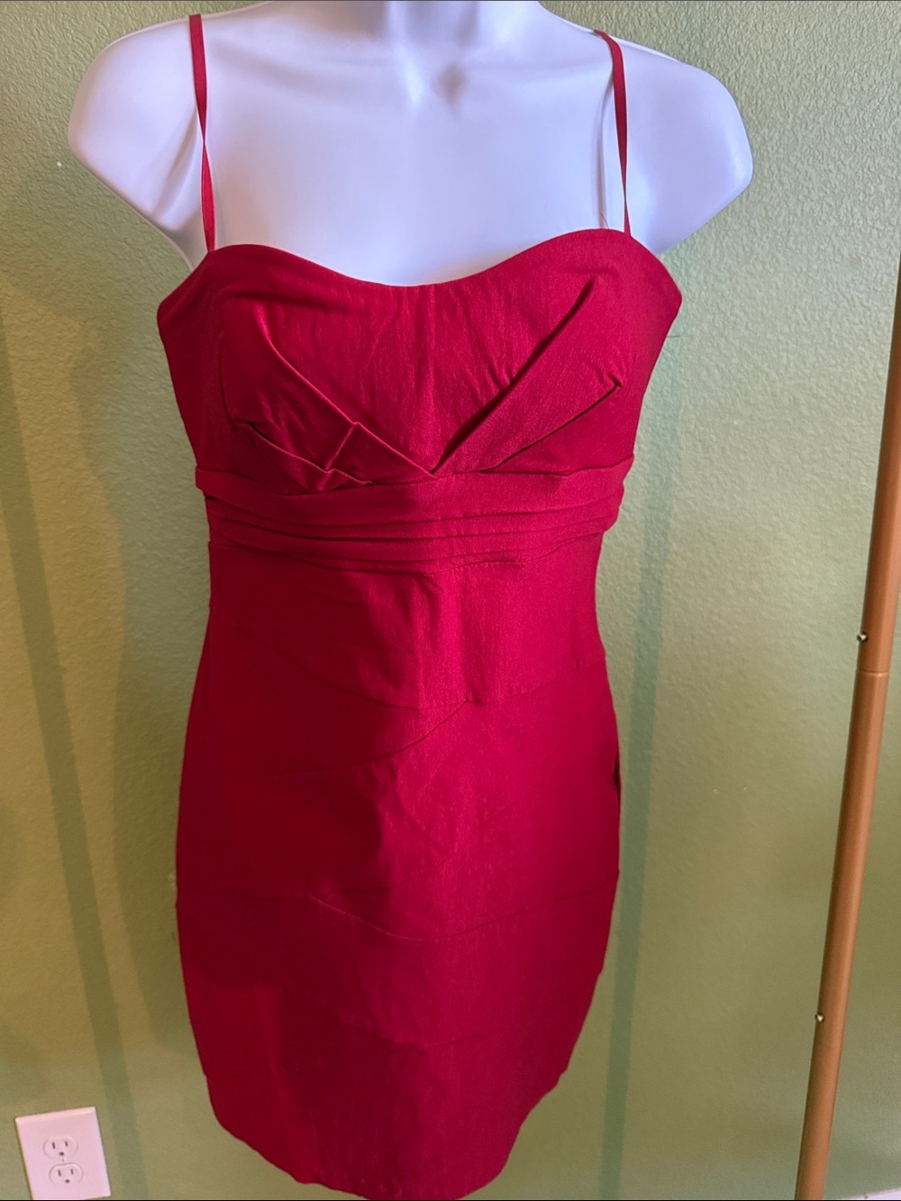 Y2K Ruby Rox Crimson Spaghetti-Strap Mini Dress